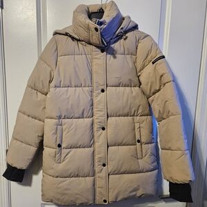 BCBGMaxAzria Eco-Friendly Cream Outerwear